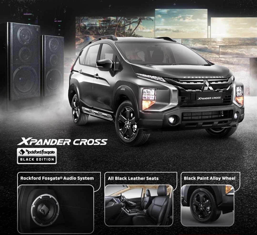 INTIP LEBIH DETAIL MITSUBISHI XPANDER CROSS ROCKFORD FOSGATE BLACK EDITION